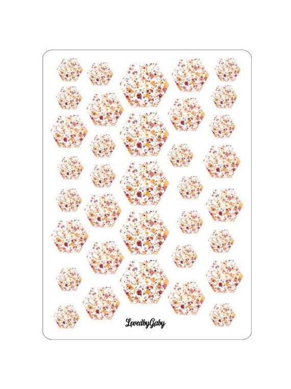 LovedbyGaby stickers "hexagon"