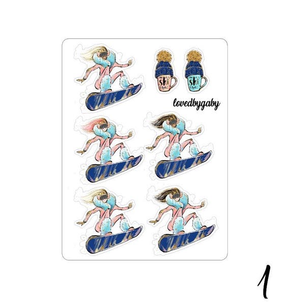 Lovedbygaby stickers "winter sports"