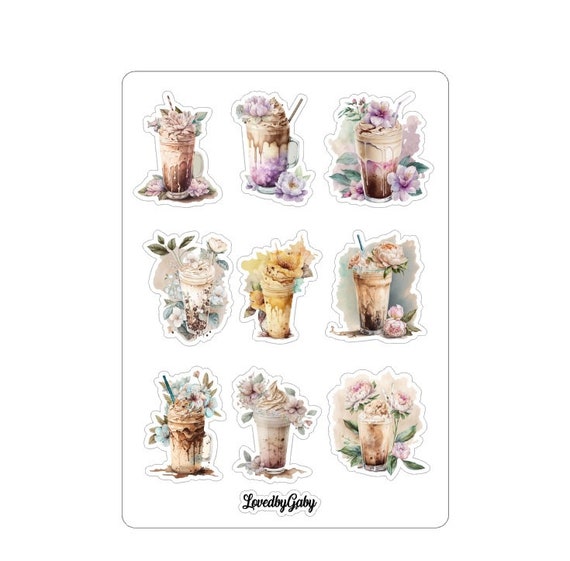 LovedbyGaby stickers iced coffee