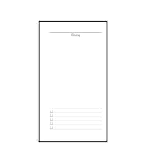 Personal inserts &quot;daily undated&quot;