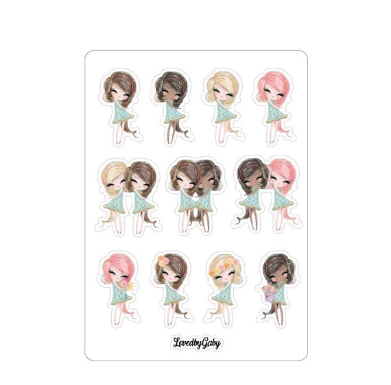 LovedbyGaby stickers Spring girls