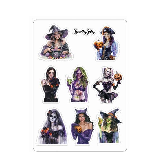 LovedbyGaby stickers Halloween party