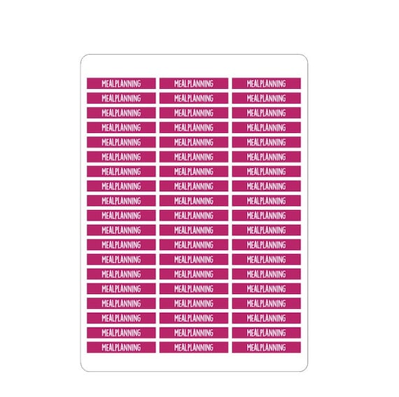 LovedbyGaby Mascha header stickers Meal planning 2