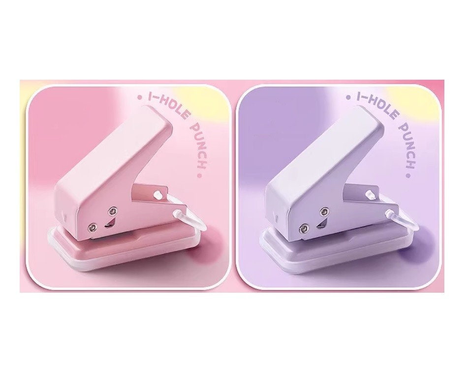 Hand Hole Puncher Pink Handle (Heart) Hole Punch Craft A4 Paper Documents  Loose Leaf Hole Punch