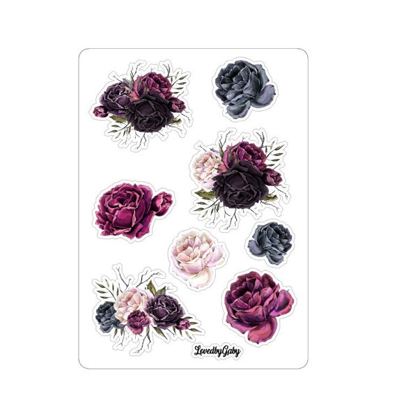 LovedbyGaby sticker writing florals
