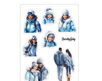 LovedbyGaby stickers blue christmas