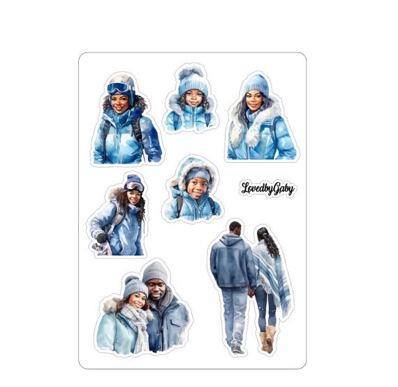 LovedbyGaby stickers blue christmas