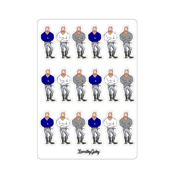 LovedbyGaby stickers tough men