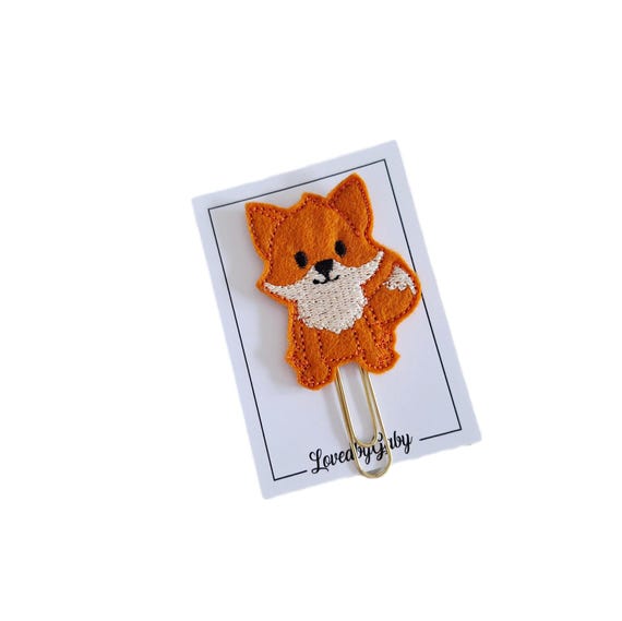 LovedbyGaby paperclips bat, fox, washi, crafty and autism