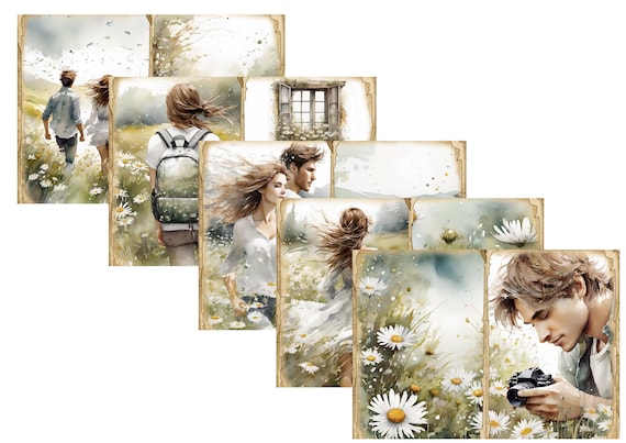 LovedbyGaby A4 journal paper set Daisies life