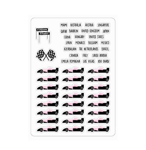 LovedbyGaby stickers F1 2024 Etsy Nederland