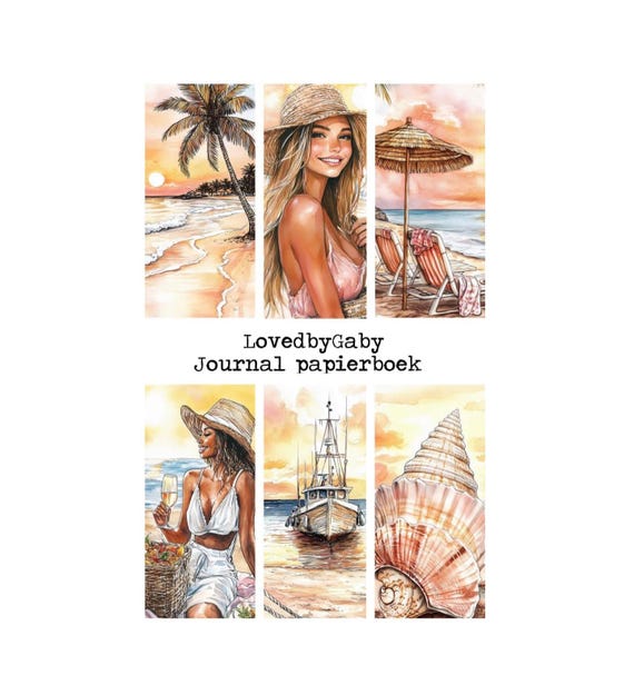 LovedbyGaby A5 journal paperbook Summerbeach