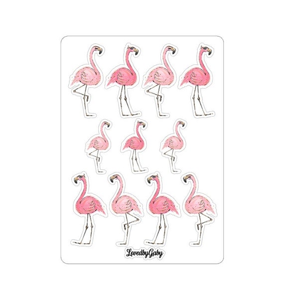 Flamingo stickers