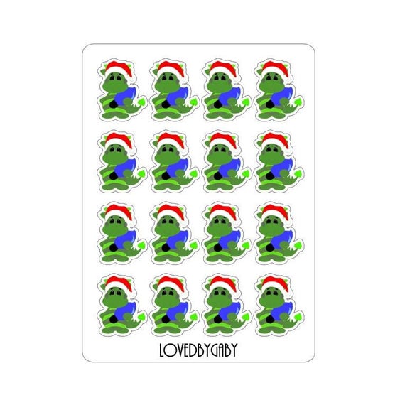 LovedbyGaby dino christmas stickers