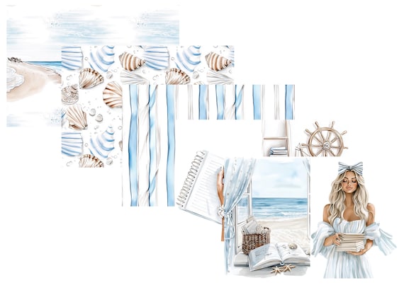 LovedbyGaby A4 journal set Coastal planner