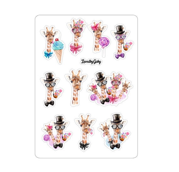 LovedbyGaby stickers "funny giraffe"