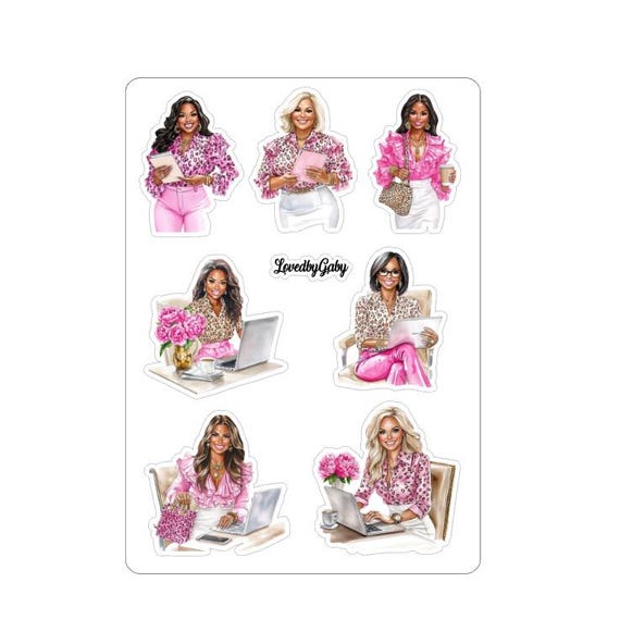LovedbyGaby stickers Boss woman Leopard