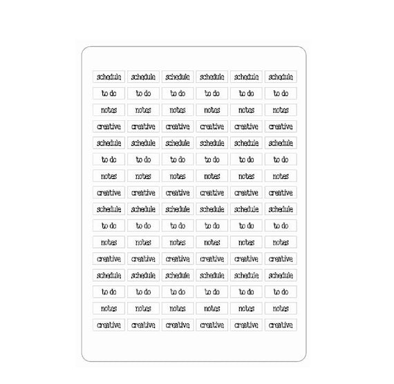 LovedbyGaby washi stickers small words