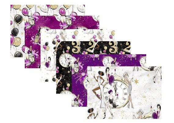 LovedbyGaby A4 scrapbook paper set "Happy NewYear"