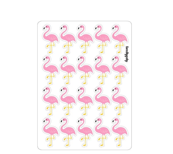 Flamingo stickers