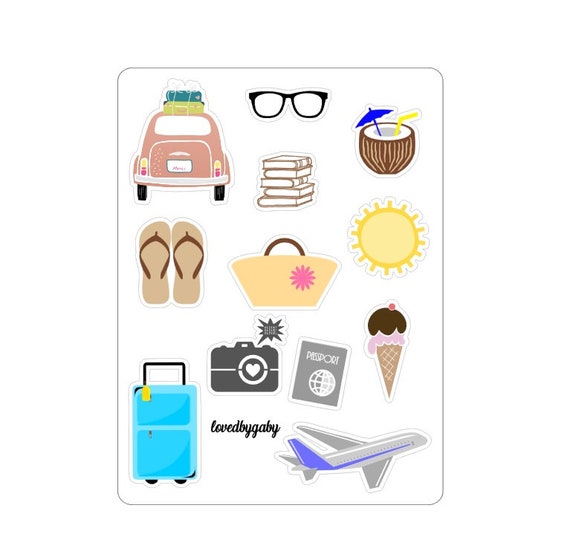 LovedbyGaby stickers "Vacation time"