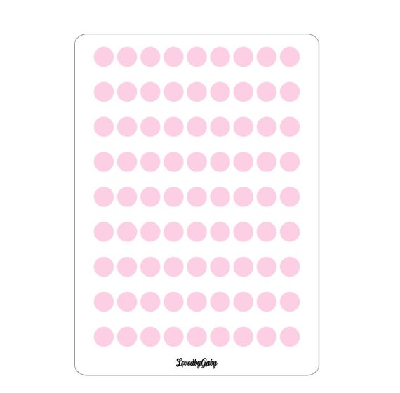 LovedbyGaby washi stickers "dots" transparent