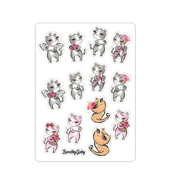 LovedbyGaby stickers "Cat love"