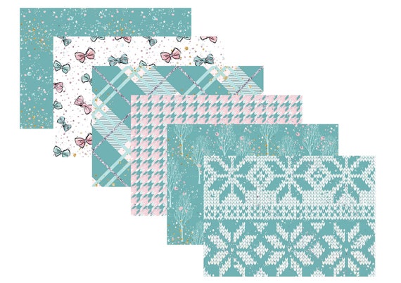 LovedbyGaby scrapbook paper set "basic winter girls"