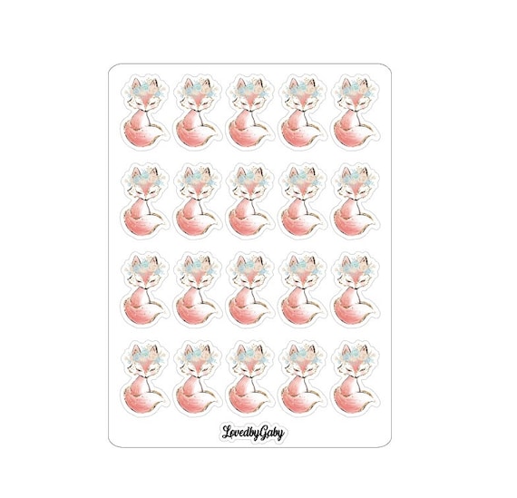 LovedbyGaby stickers "Boho fox"