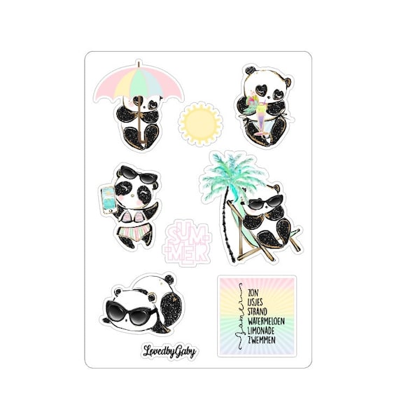 LovedbyGaby stickers Panda summer