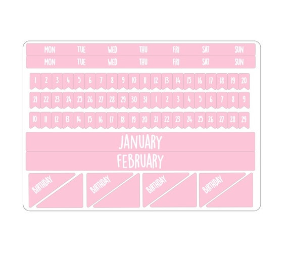 Monthly kits for the Mascha planners