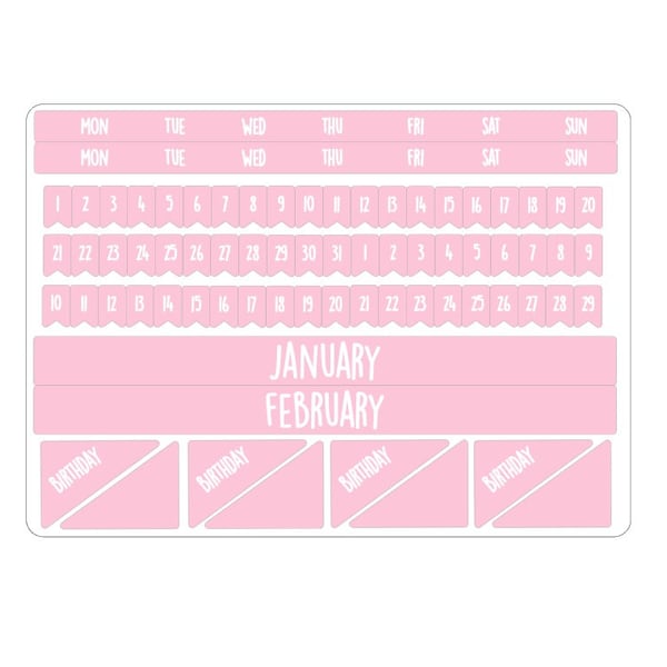 Monthly kits for the Mascha planners