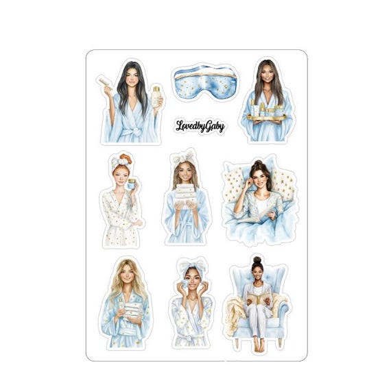 LovedbyGaby stickers evening routine