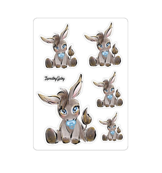 LovedbyGaby stickers Donkey baby