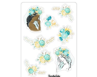 LovedbyGaby stickers Mint floral