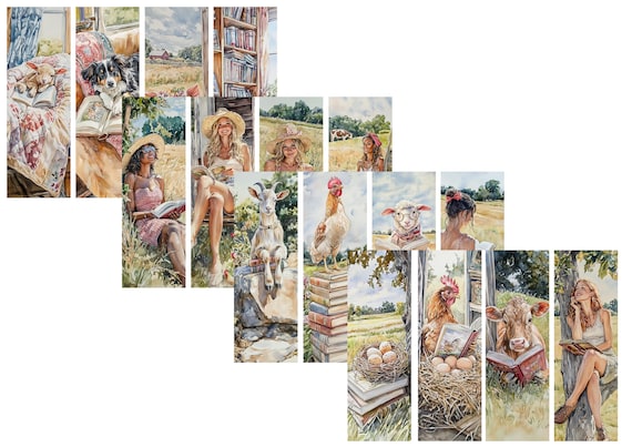 LovedbyGaby A4 journal set reading farm