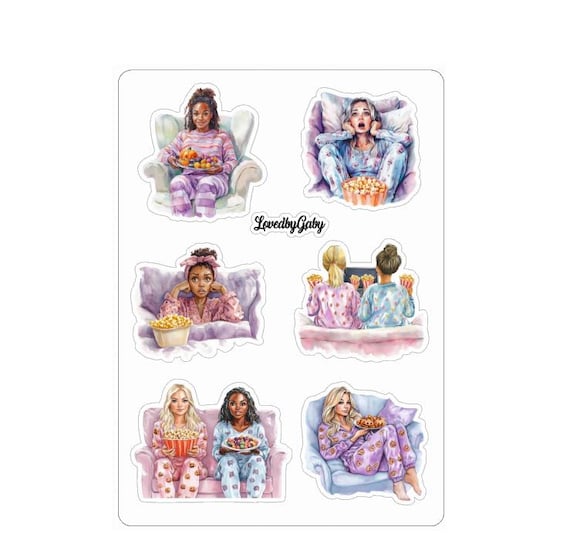 LovedbyGaby stickers Horror movie night