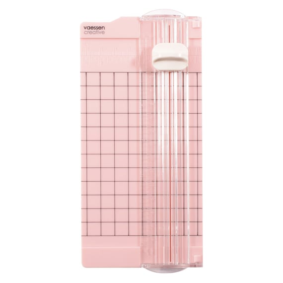 Vaessen mini paper cutter pink
