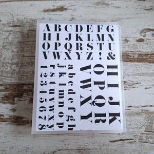 Libros de pegatinas estándar B&W letters