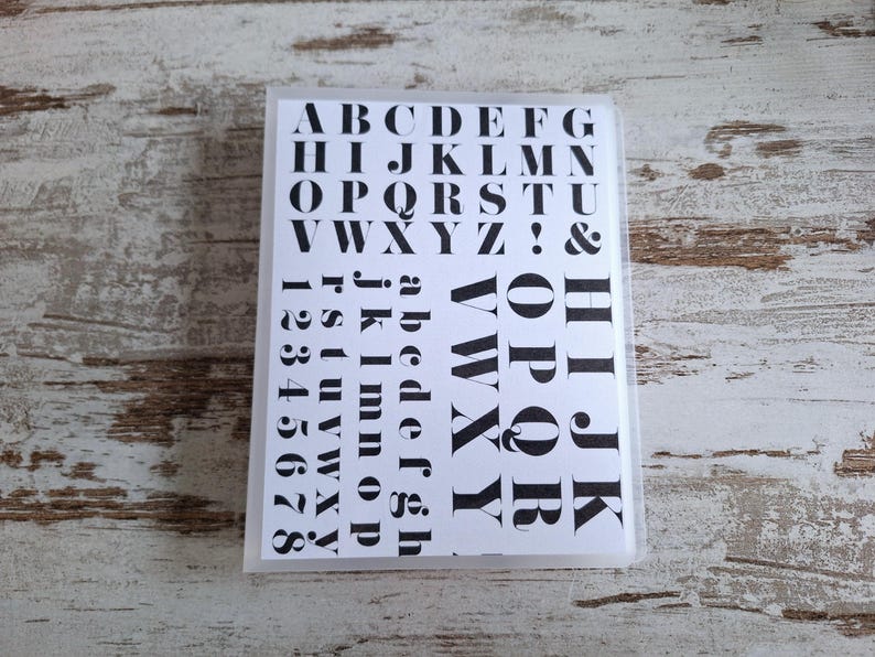 Libros de pegatinas estándar B&W letters