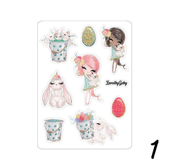 LovedbyGaby stickers "Easter bunnies"