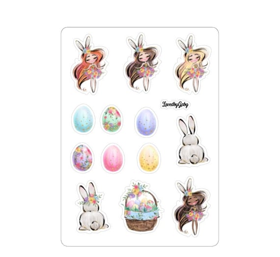 LovedbyGaby stickers "easter bunny"