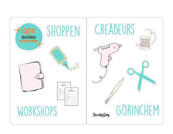 LovedbyGaby stickers "fairs Creaweekend, Creadays and Kreadoe"