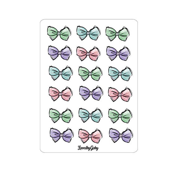 LovedbyGaby stickers "Pastel Bows"