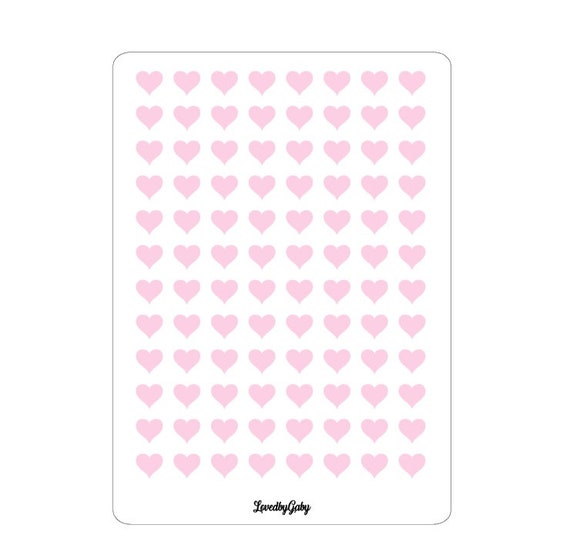 LovedbyGaby washi stickers "hearts" transparent