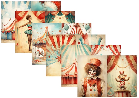 LovedbyGaby A4 journal paper set Circus