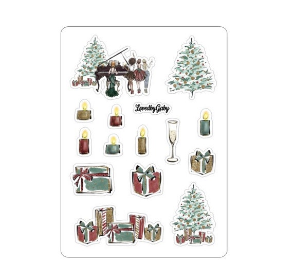 LovedbyGaby stickers "A christmas carol / music"