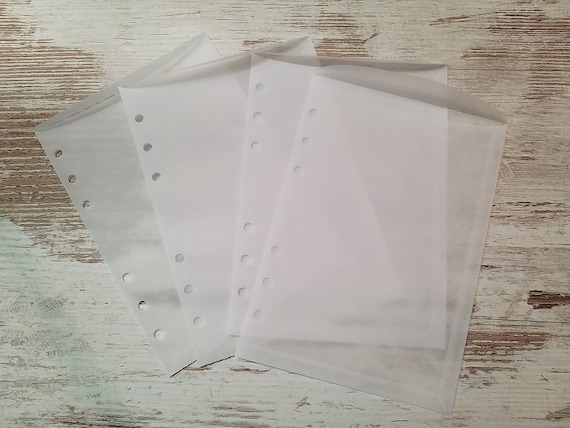 B6 pocket vellum inserts toploading