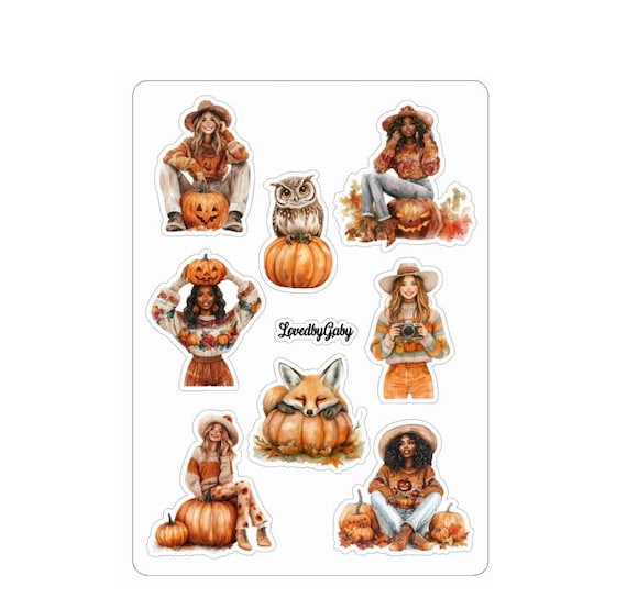 LovedbyGaby stickers Pumpkin patch