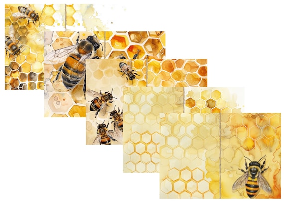LovedbyGaby A4 journal paper set Honeycomb
